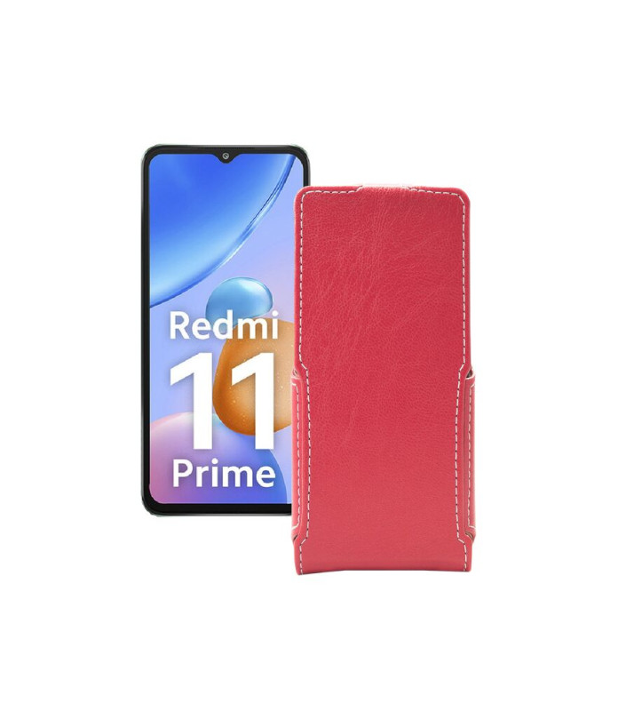 Чохол-флип з екошкіри для телефону Xiaomi Redmi 11 Prime