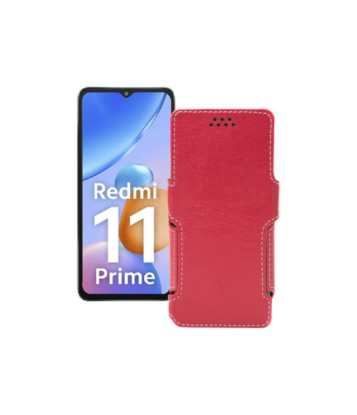 Чохол-книжка з екошкіри для телефону Xiaomi Redmi 11 Prime