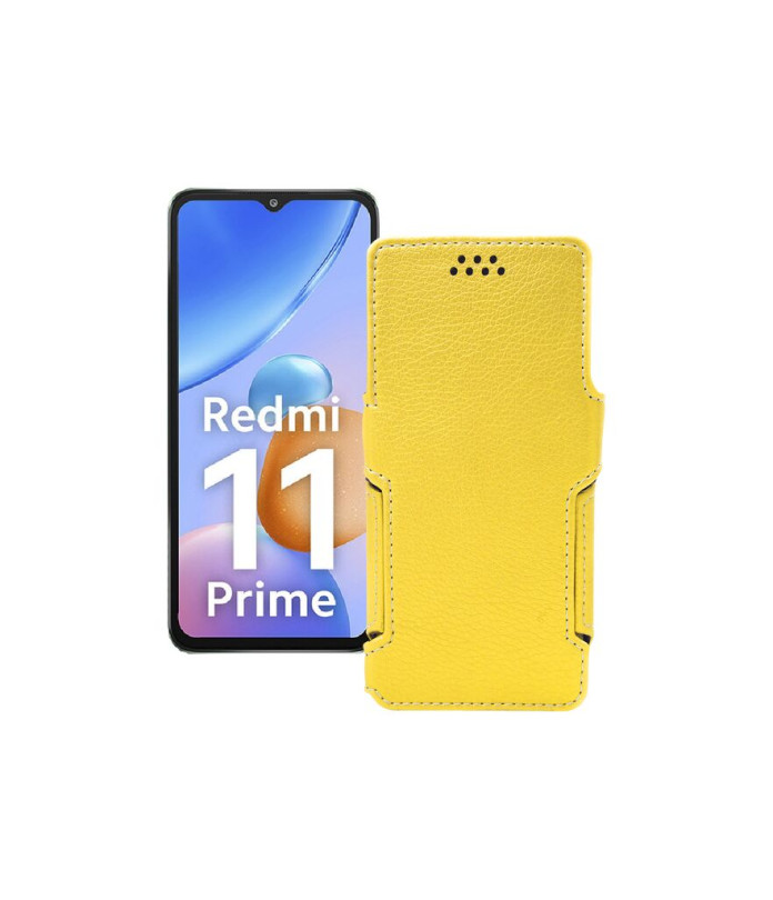 Чохол-книжка з екошкіри для телефону Xiaomi Redmi 11 Prime