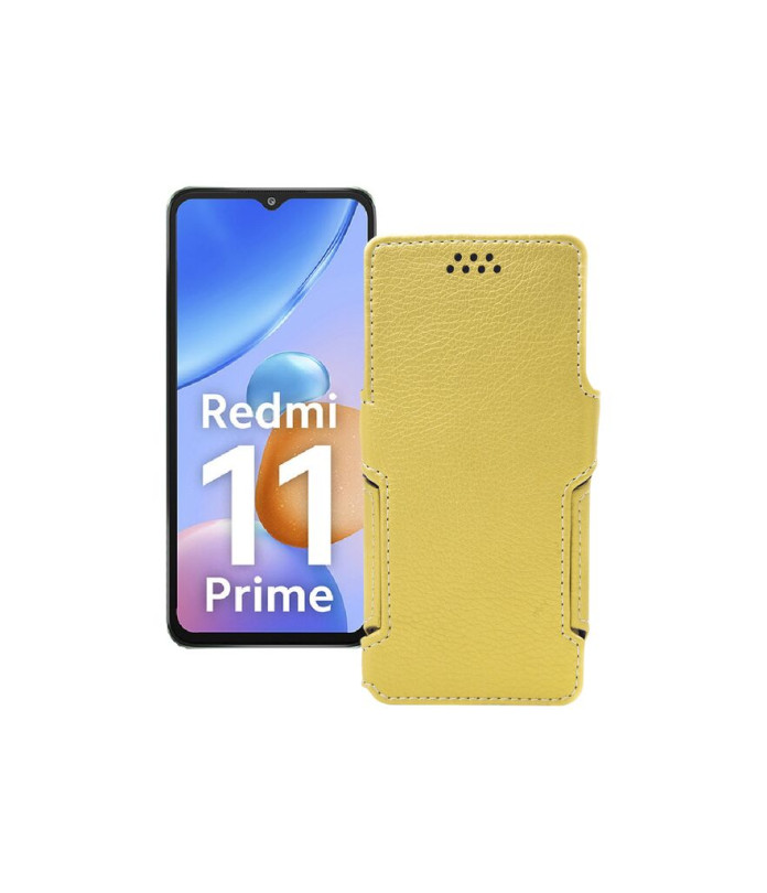 Чохол-книжка з екошкіри для телефону Xiaomi Redmi 11 Prime