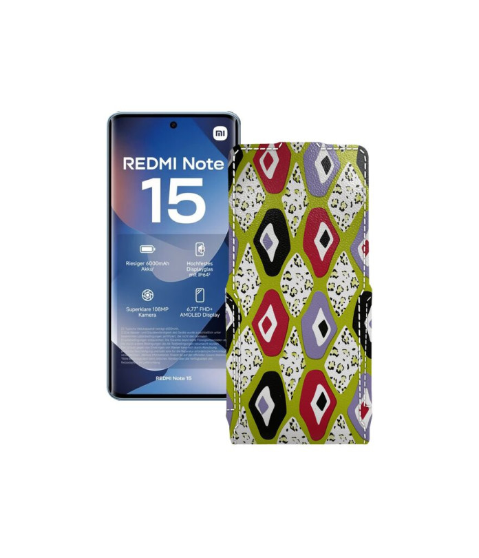 Чохол-флип з екошкіри для телефону Xiaomi Redmi Note 15 4G