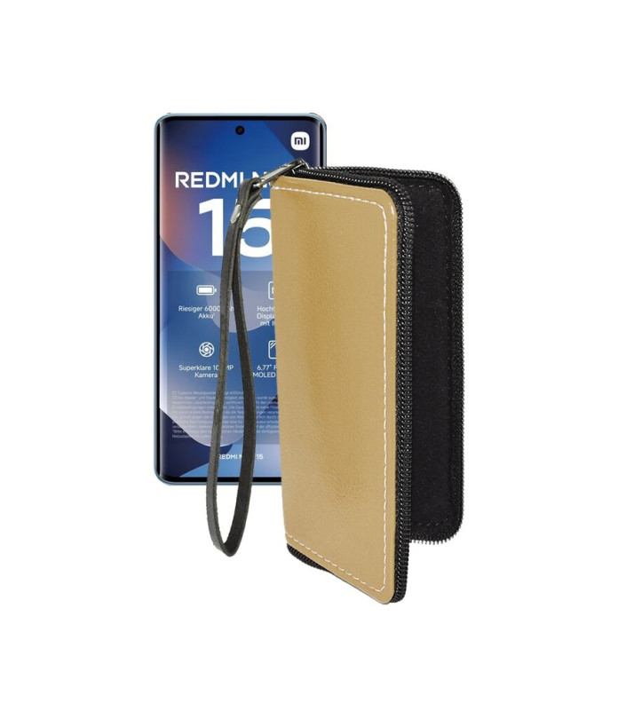 Чохол-гаманець з екошкіри для телефону Xiaomi Redmi Note 15 4G