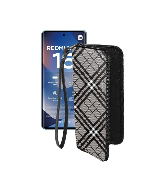 Чохол-гаманець з екошкіри для телефону Xiaomi Redmi Note 15 4G