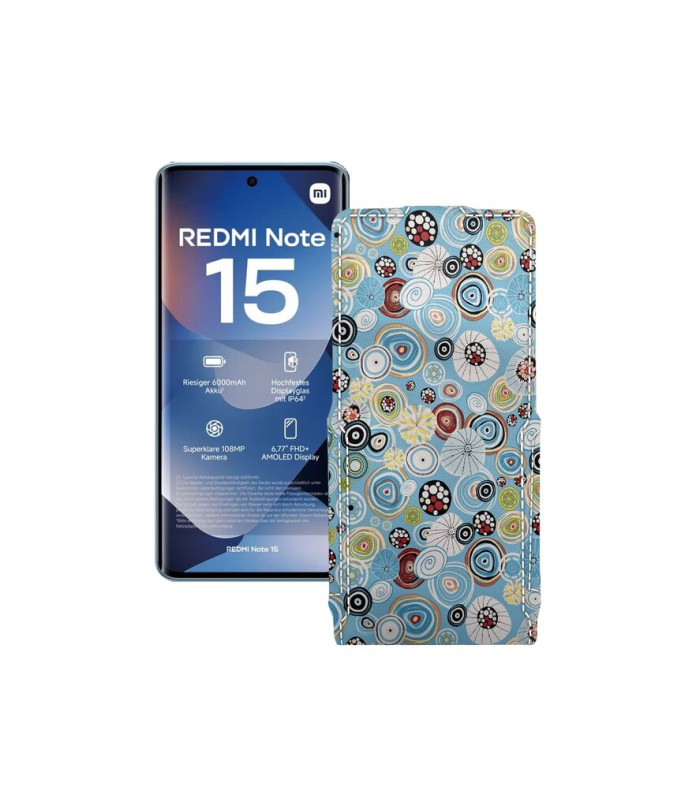 Чохол-флип з екошкіри для телефону Xiaomi Redmi Note 15 4G