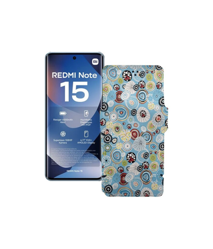 Чохол-книжка з екошкіри для телефону Xiaomi Redmi Note 15 4G