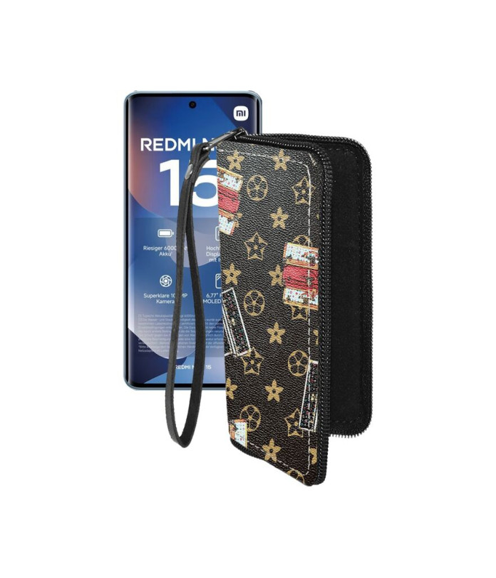 Чохол-гаманець з екошкіри для телефону Xiaomi Redmi Note 15 4G