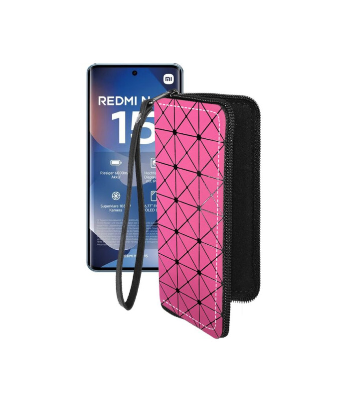 Чохол-гаманець з екошкіри для телефону Xiaomi Redmi Note 15 4G