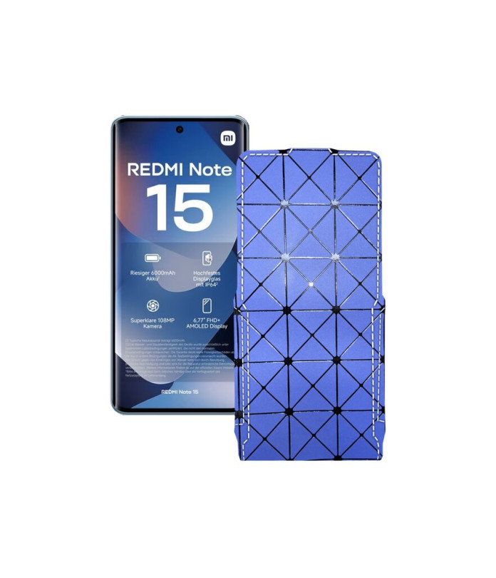 Чохол-флип з екошкіри для телефону Xiaomi Redmi Note 15 4G