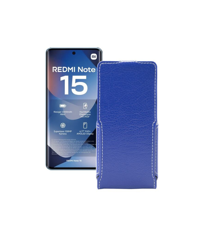 Чохол-флип з екошкіри для телефону Xiaomi Redmi Note 15 4G