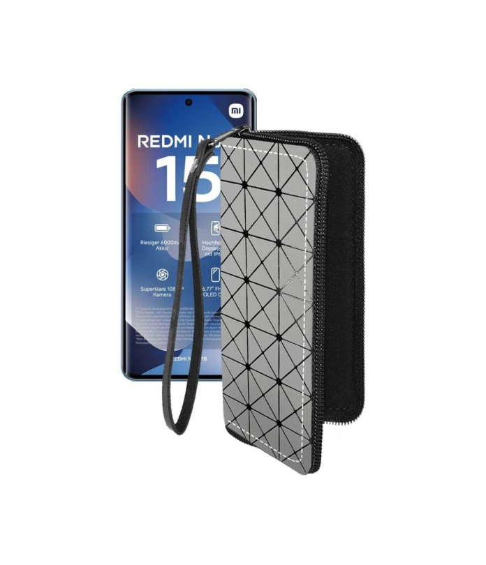 Чохол-гаманець з екошкіри для телефону Xiaomi Redmi Note 15 4G