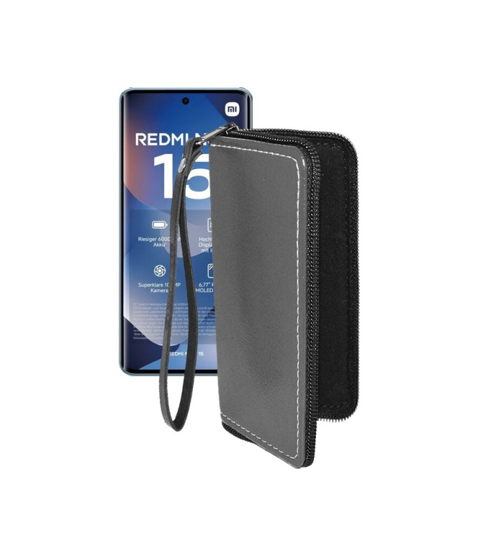 Чохол-гаманець з екошкіри для телефону Xiaomi Redmi Note 15 4G