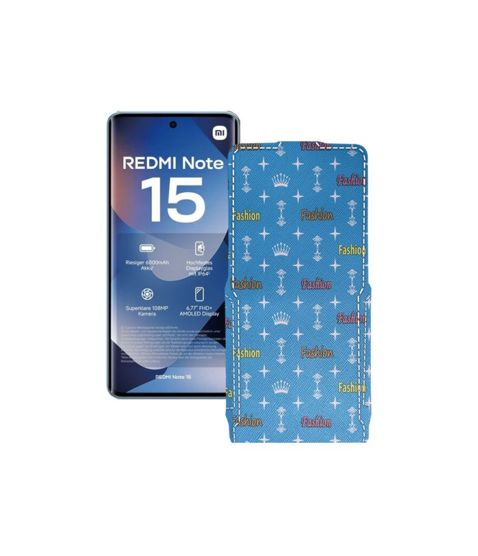 Чохол-флип з екошкіри для телефону Xiaomi Redmi Note 15 4G