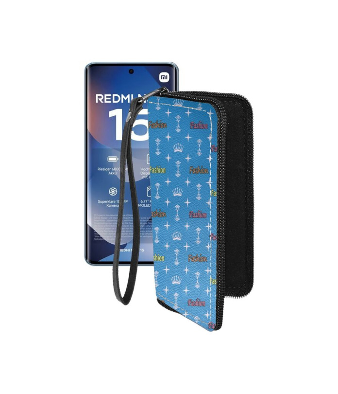 Чохол-гаманець з екошкіри для телефону Xiaomi Redmi Note 15 4G