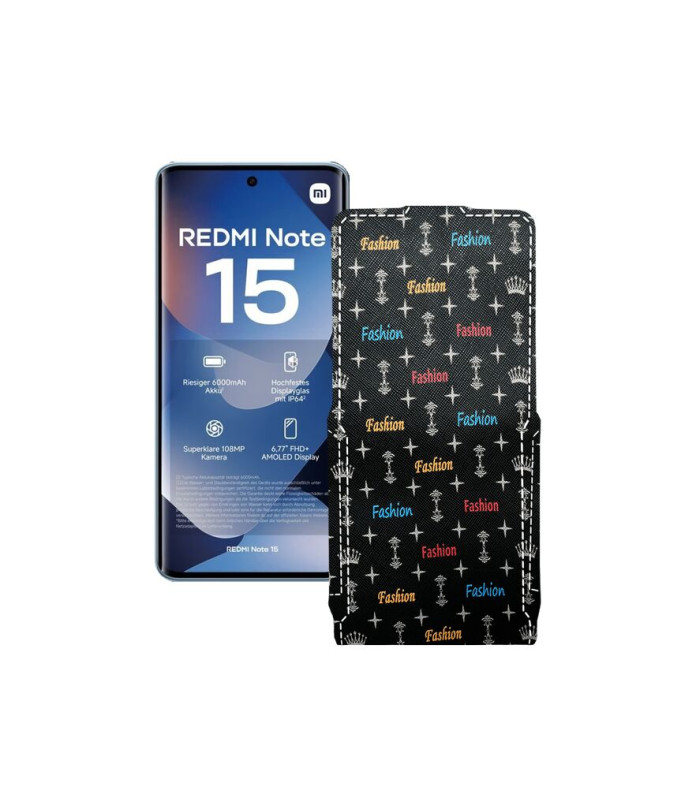 Чохол-флип з екошкіри для телефону Xiaomi Redmi Note 15 4G