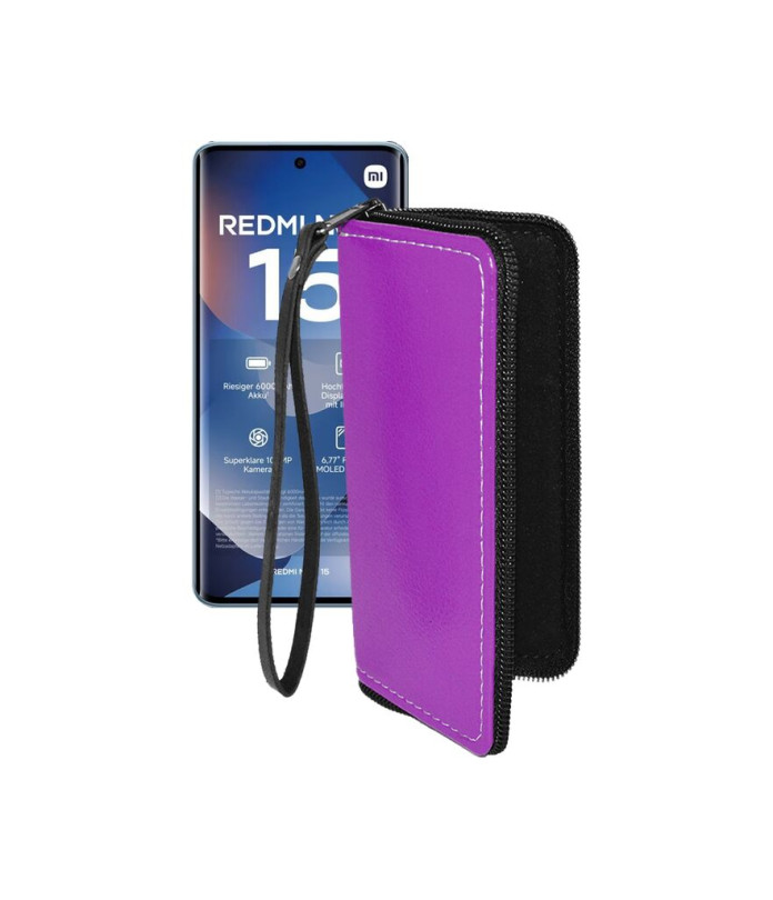 Чохол-гаманець з екошкіри для телефону Xiaomi Redmi Note 15 4G