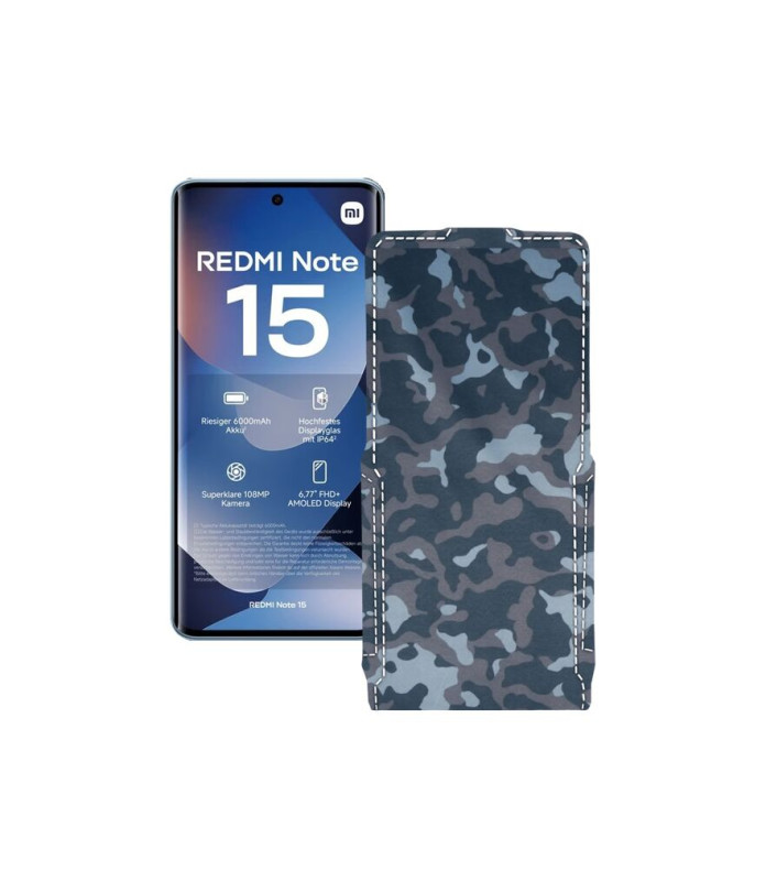 Чохол-флип з екошкіри для телефону Xiaomi Redmi Note 15 4G