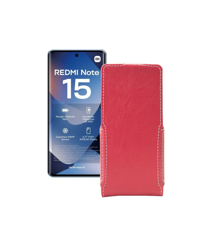 Чохол-флип з екошкіри для телефону Xiaomi Redmi Note 15 4G