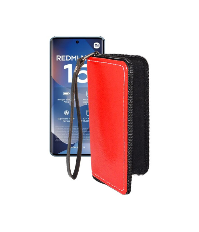 Чохол-гаманець з екошкіри для телефону Xiaomi Redmi Note 15 4G