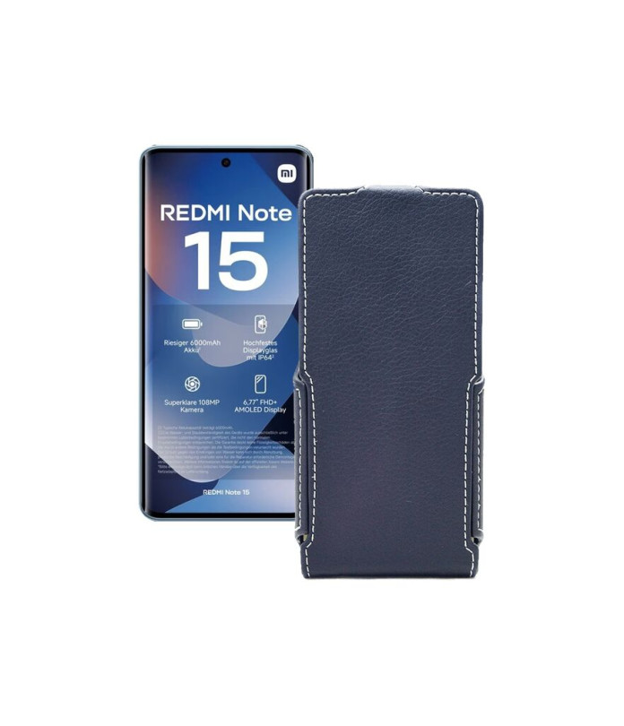 Чохол-флип з екошкіри для телефону Xiaomi Redmi Note 15 4G