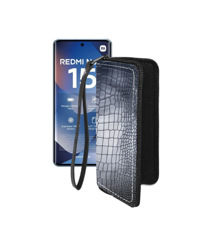Чохол-гаманець з екошкіри для телефону Xiaomi Redmi Note 15 4G