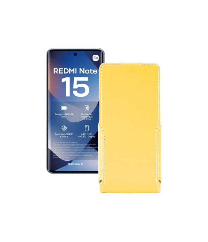 Чохол-флип з екошкіри для телефону Xiaomi Redmi Note 15 4G
