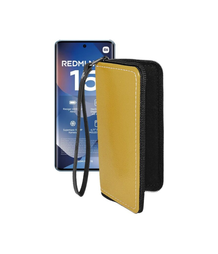 Чохол-гаманець з екошкіри для телефону Xiaomi Redmi Note 15 4G