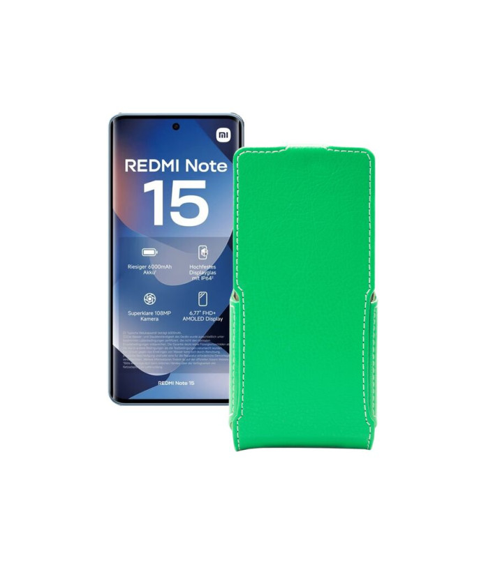 Чохол-флип з екошкіри для телефону Xiaomi Redmi Note 15 4G