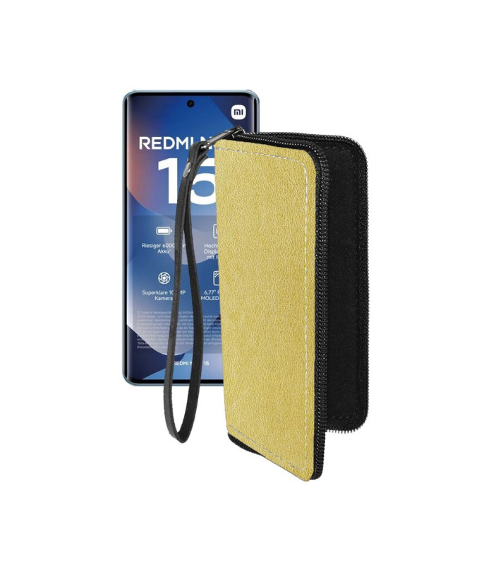 Чохол-гаманець з екошкіри для телефону Xiaomi Redmi Note 15 4G