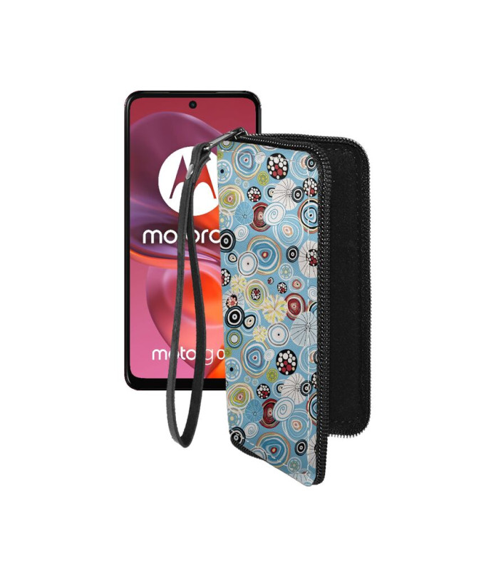 Чохол-гаманець з екошкіри для телефону Motorola Moto G05