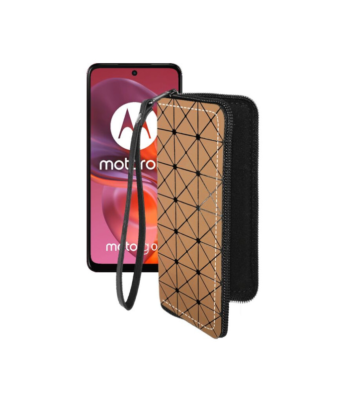 Чохол-гаманець з екошкіри для телефону Motorola Moto G05
