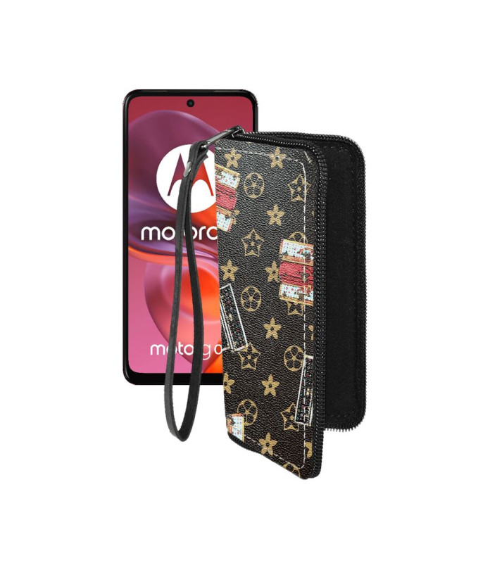 Чохол-гаманець з екошкіри для телефону Motorola Moto G05