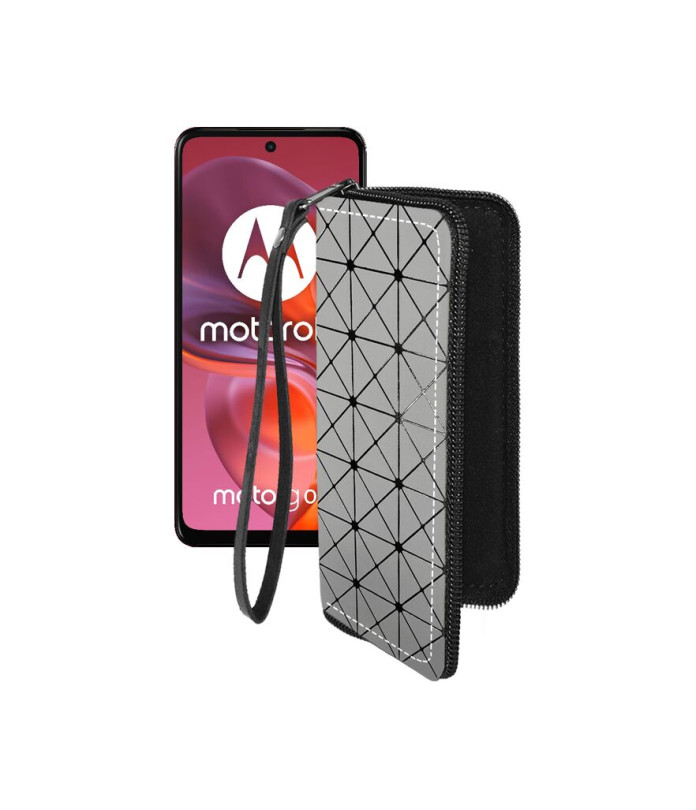 Чохол-гаманець з екошкіри для телефону Motorola Moto G05