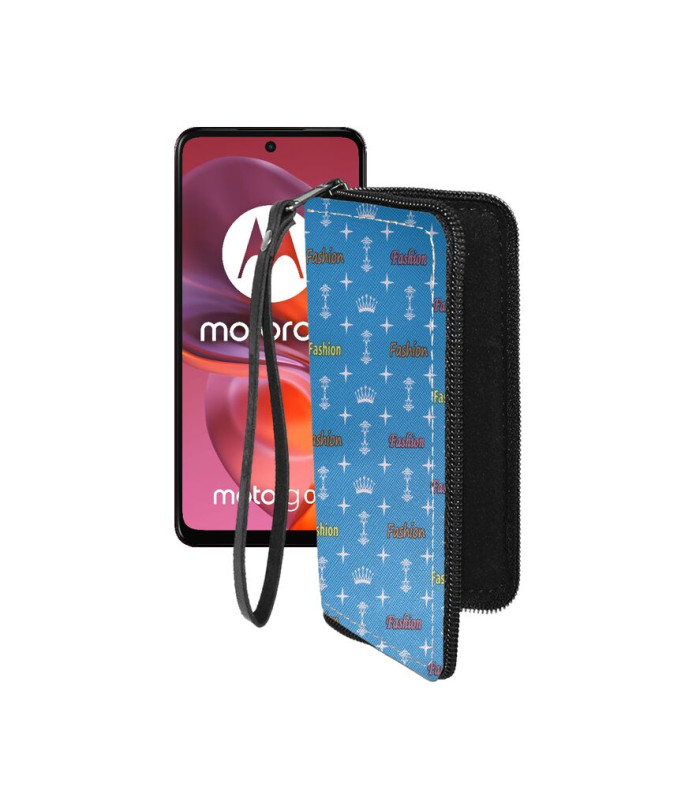 Чохол-гаманець з екошкіри для телефону Motorola Moto G05