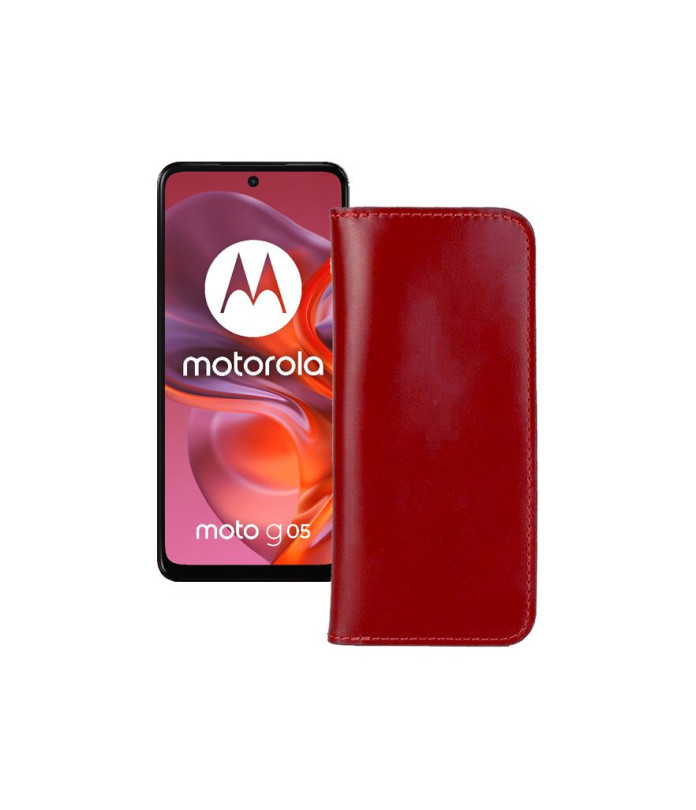 Портмоне з екошкіри для телефону Motorola Moto G05