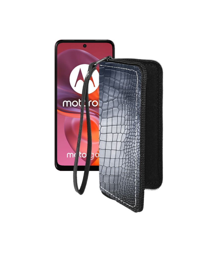 Чохол-гаманець з екошкіри для телефону Motorola Moto G05
