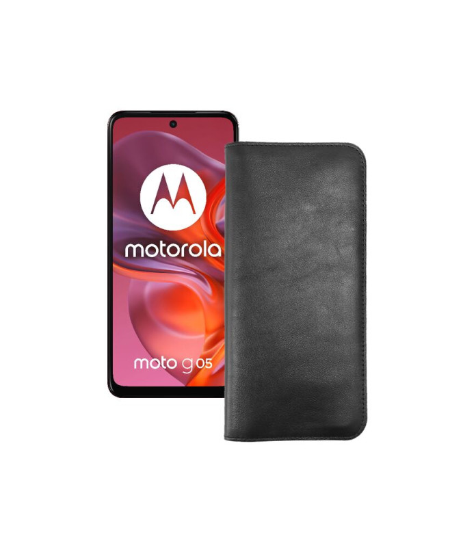 Портмоне з екошкіри для телефону Motorola Moto G05