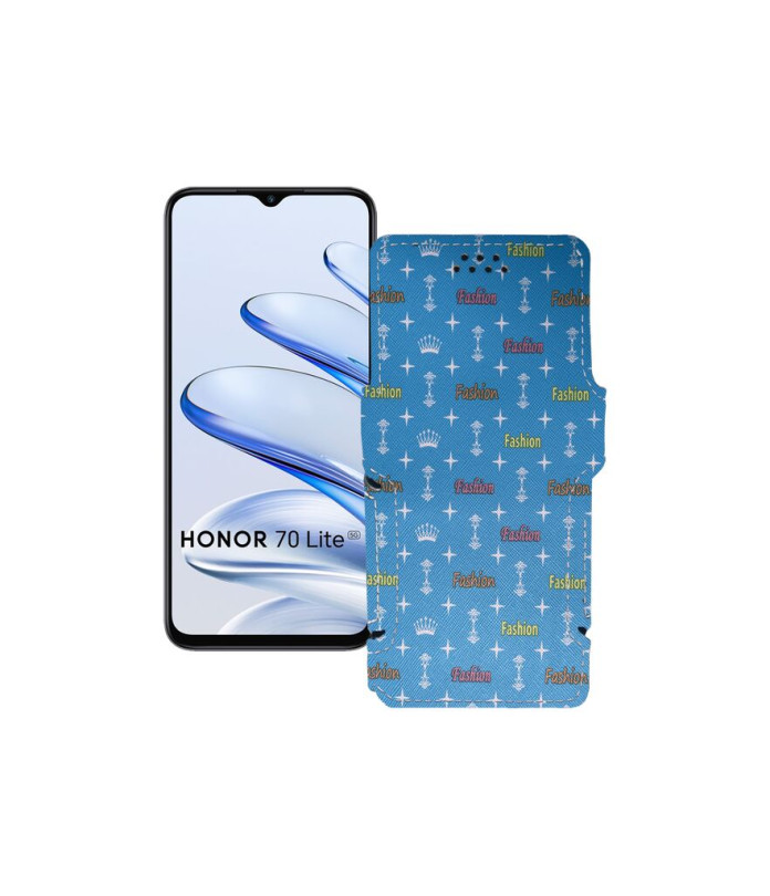 Чохол-книжка з екошкіри для телефону Honor 70 Lite