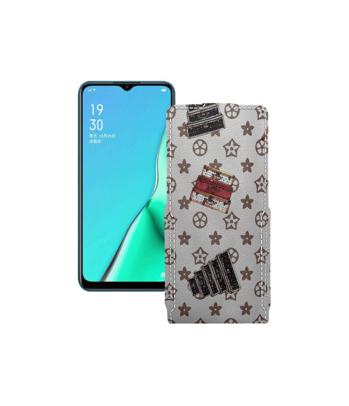 Чохол-флип з екошкіри для телефону OPPO A9 2020