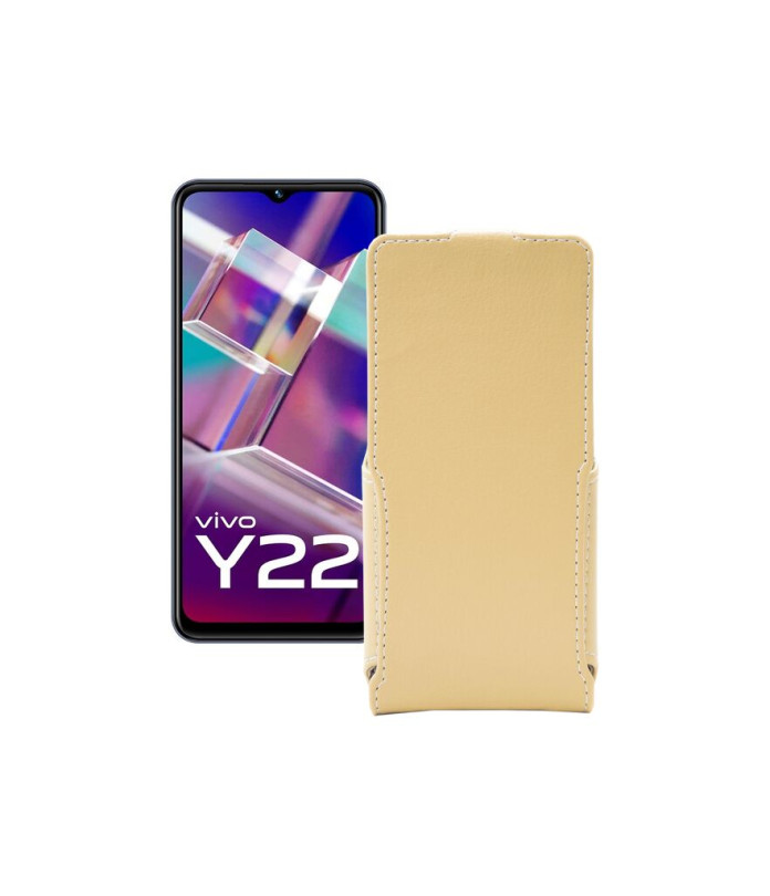 Чохол-флип з екошкіри для телефону Vivo Y22