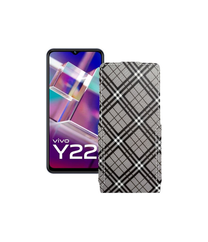 Чохол-флип з екошкіри для телефону Vivo Y22