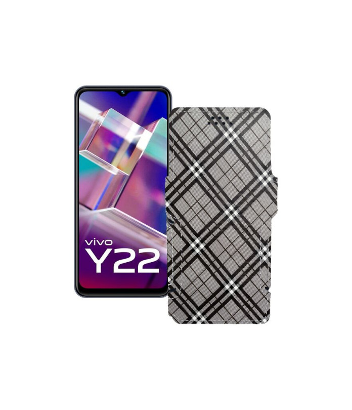 Чохол-книжка з екошкіри для телефону Vivo Y22