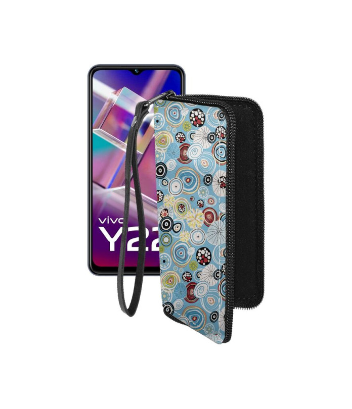 Чохол-гаманець з екошкіри для телефону Vivo Y22