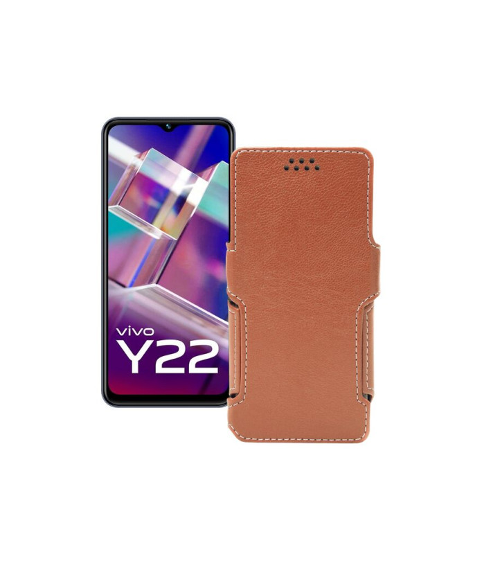 Чохол-книжка з екошкіри для телефону Vivo Y22