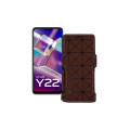 Чохол-книжка з екошкіри для телефону Vivo Y22
