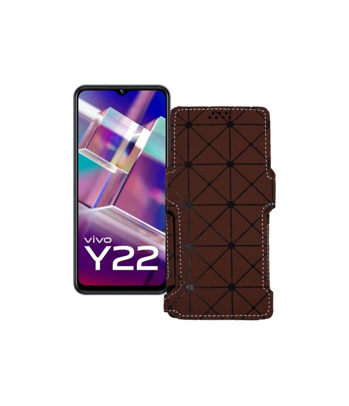 Чохол-книжка з екошкіри для телефону Vivo Y22