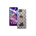 Чохол-флип з екошкіри для телефону Vivo Y22