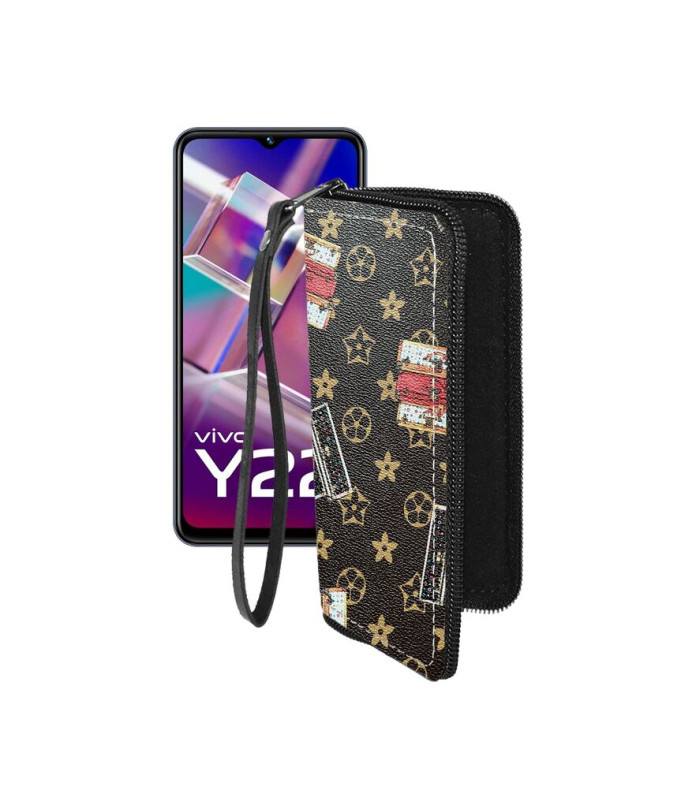 Чохол-гаманець з екошкіри для телефону Vivo Y22