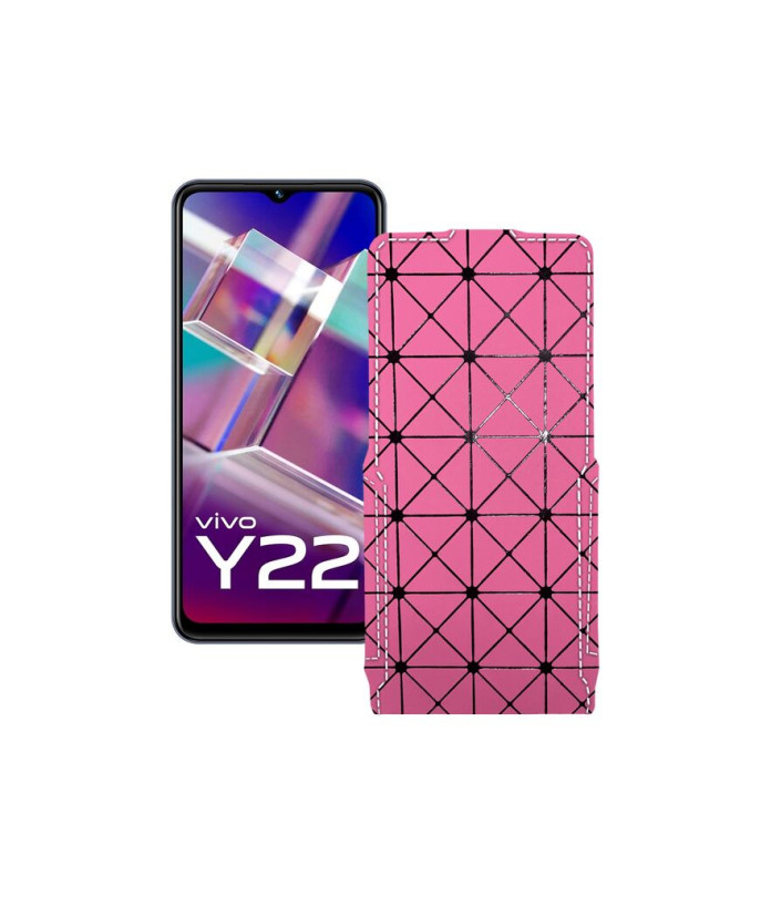 Чохол-флип з екошкіри для телефону Vivo Y22