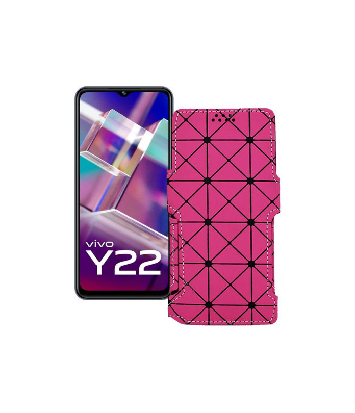 Чохол-книжка з екошкіри для телефону Vivo Y22