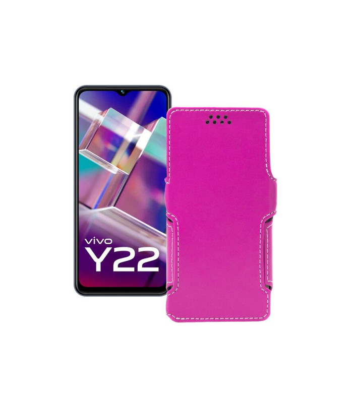 Чохол-книжка з екошкіри для телефону Vivo Y22